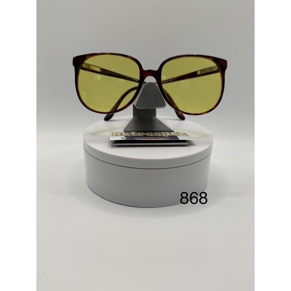 NEW Vintage Eyeglasses | Preppy Tortoise Style | Yellow Lens Plastic Frame #868 - Picture 3 of 10